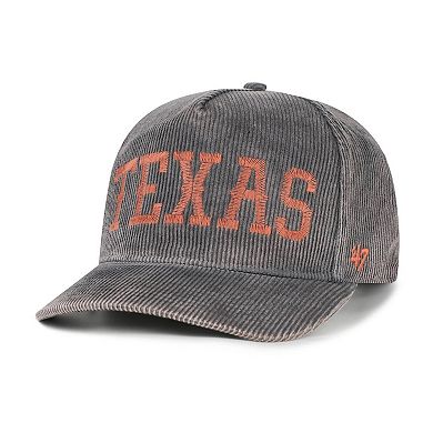 Men's '47 Gray Texas Longhorns Reclaim Snow Wash Corduroy Hitch Adjustable Hat