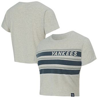 Women's Concepts Sport Cream New York Yankees Birch Cropped T-Shirt