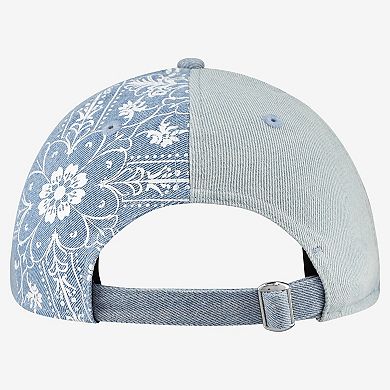 Women's New Era Chicago Cubs Denim Patchwork 9TWENTY Adjustable Hat