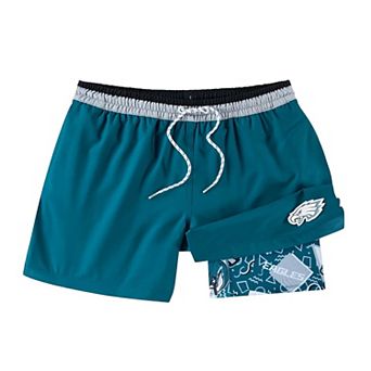 Men's Chubbies Green Midnight Philadelphia Eagles The Secret Lined Swim Trunks