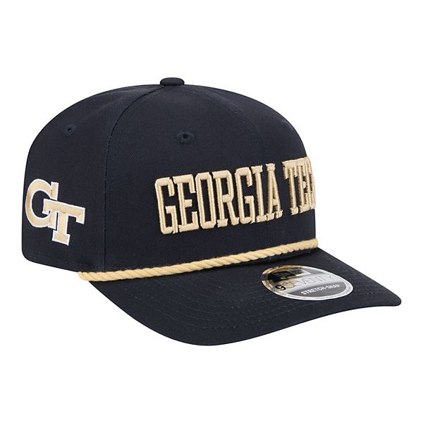 Men's New Era Navy Georgia Tech Yellow Jackets Wordmark Rope 9SEVENTY ...