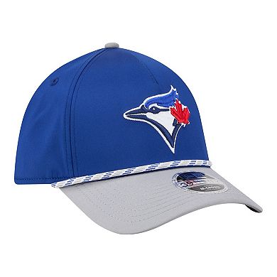 Men's New Era Royal/Grey Toronto Blue Jays Rope M-Crown A-Frame 39THIRTY Flex Hat