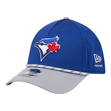 Men's New Era Royal/Grey Toronto Blue Jays Rope M-Crown A-Frame 39THIRTY Flex Hat