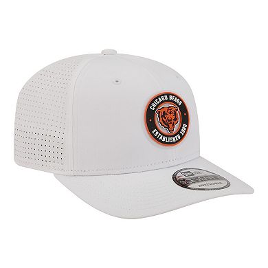 Men's New Era White Chicago Bears COOLERA 9SEVENTY Adjustable Hat