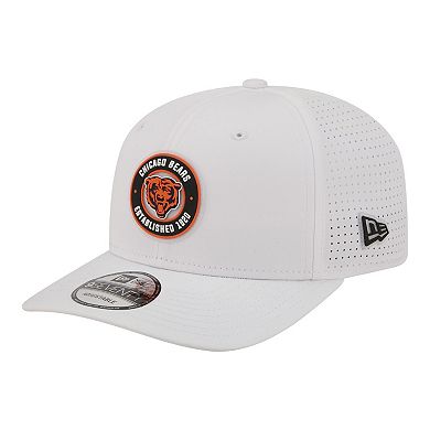 Men's New Era White Chicago Bears COOLERA 9SEVENTY Adjustable Hat
