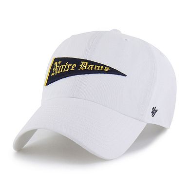 Men's '47 White Notre Dame Fighting Irish Vault Clean Up Adjustable Hat