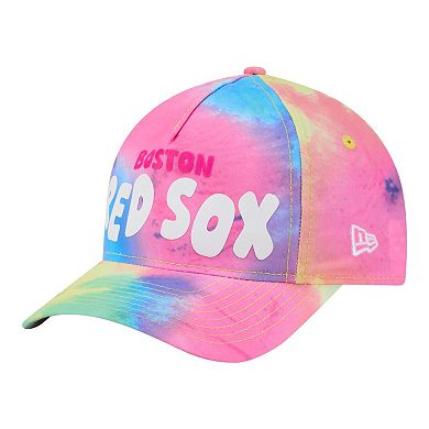 Toddler New Era Boston Red Sox Tie Dye M-Crown A-Frame 9FORTY Adjustable Hat