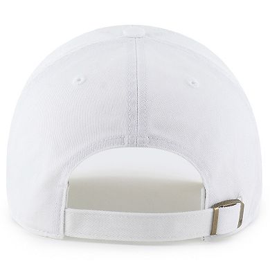 Men's '47 White Tennessee Titans Script Clean Up Adjustable Hat