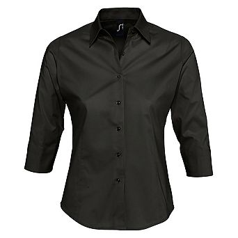 SOLS Womens/Ladies Effect 3/4 Sleeve Fitted Work Shirt