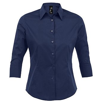 SOLS Womens/Ladies Effect 3/4 Sleeve Fitted Work Shirt