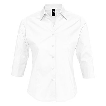 SOLS Womens/Ladies Effect 3/4 Sleeve Fitted Work Shirt