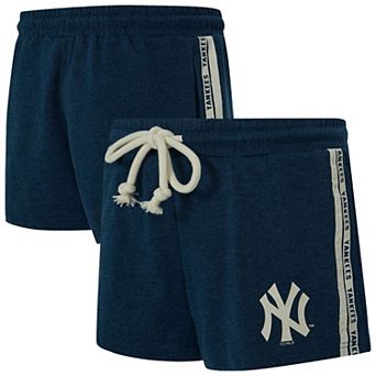 Women's Concepts Sport Navy New York Yankees Birch French Terry Shorts