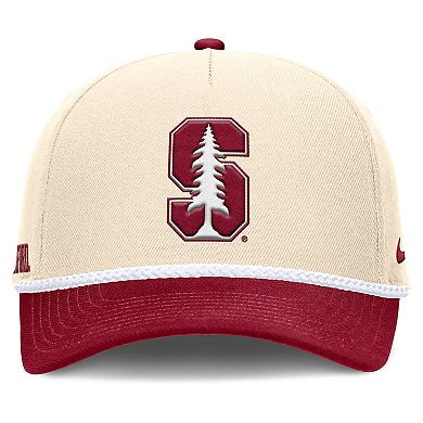 Unisex Nike Natural Stanford Cardinal 2026 Primetime Natural 5-Panel Rope 2-Tone Rise Hat