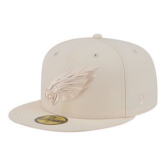 Men's New Era Cream Philadelphia Eagles Color Pack 59FIFTY Fitted Hat