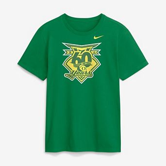 Men's Nike Green Oregon Ducks Softball 60th Anniversary Club T-Shirt
