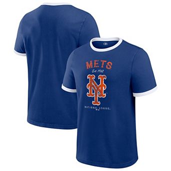 Men's Darius Rucker Collection by Fanatics Royal New York Mets Washed Ringer T-Shirt