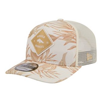 Men's New Era Tan Denver Broncos Tonal Palm 9SEVENTY Adjustable Trucker Hat