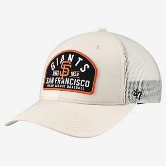 Men's '47 Cream San Francisco Giants Leland Adjustable Trucker Hat