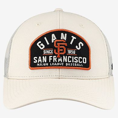 Men's '47 Cream San Francisco Giants Leland Adjustable Trucker Hat