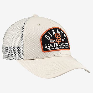 Men's '47 Cream San Francisco Giants Leland Adjustable Trucker Hat