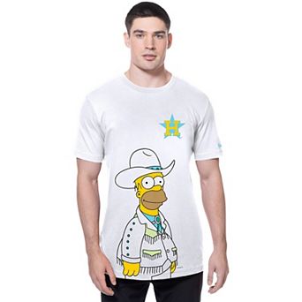 Men's New Era White Houston Astros MLB x Simpsons Local T-Shirt