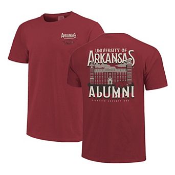 Women's Cardinal Arkansas Razorbacks Comfort Colors Campus Alumni T-Shirt