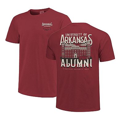 Unisex Cardinal Arkansas Razorbacks Comfort Colors Campus Alumni T-Shirt