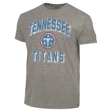 Men's Champion Charcoal Tennessee Titans Ultimate Tri-Blend T-Shirt