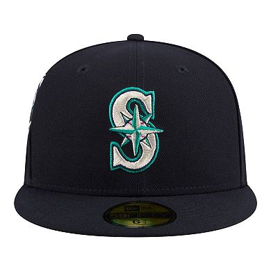 Men's New Era Navy Seattle Mariners Hidden Hit 59FIFTY Fitted Hat