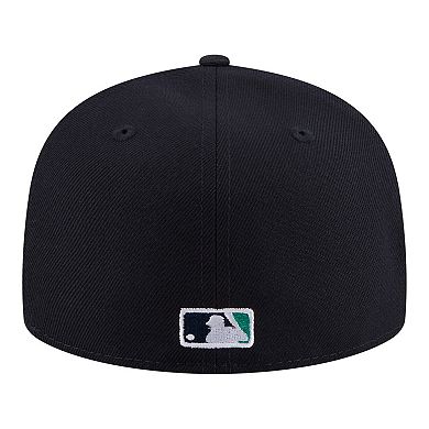 Men's New Era Navy Seattle Mariners Hidden Hit 59FIFTY Fitted Hat
