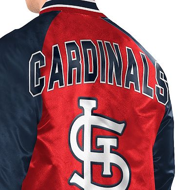 Men's Starter Red/Navy St. Louis Cardinals Blitz Varsity Jacket