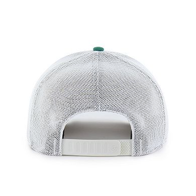 Men's '47 Kelly Green/White Atlanta Braves Elevated Greens Adjustable Trucker Hat