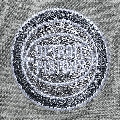 Men's Mitchell & Ness Gray Detroit Pistons Thunderstorm Head Coach Pro Crown Snapback Hat