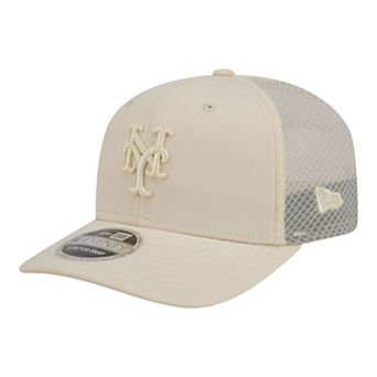 Men's New Era Light Beige New York Mets Color Pack 9SEVENTY Trucker Adjustable Hat