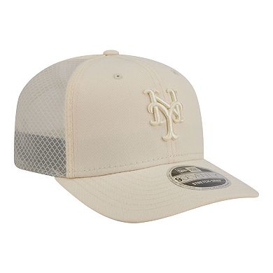 Men's New Era Light Beige New York Mets Color Pack 9SEVENTY Trucker Adjustable Hat