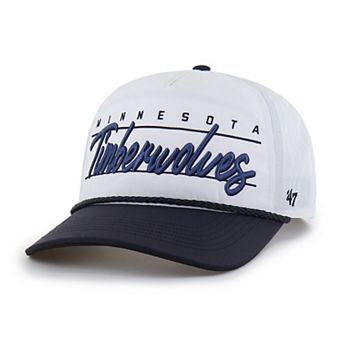 Men's '47 White Minnesota Timberwolves brrr° Condor Two-Tone Hitch Rope Adjustable Hat