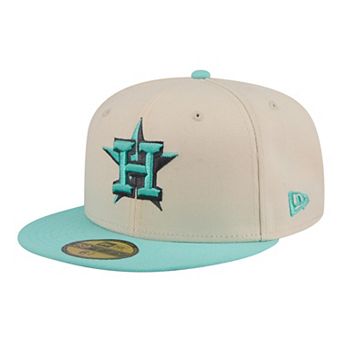 Men's New Era Light Beige/Turquoise Houston Astros Two-Tone Color Pack 59FIFTY Fitted Hat