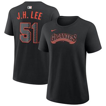 Women's Nike Jung Hoo Lee Black San Francisco Giants Alternate Name & Number T-Shirt