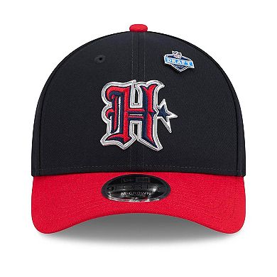Men's New Era Navy/Red Houston Texans 2026 NFL Draft 9FORTY M-Crown Adjustable Hat