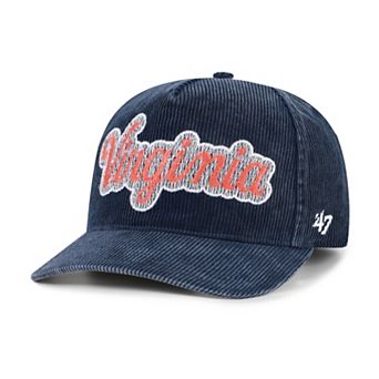 Men's '47 Navy Virginia Cavaliers Reclaim Snow Wash Corduroy Hitch Adjustable Hat