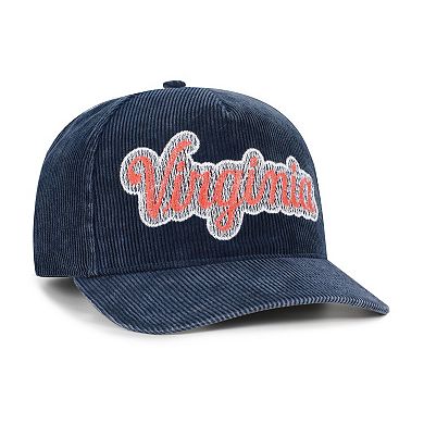 Men's '47 Navy Virginia Cavaliers Reclaim Snow Wash Corduroy Hitch Adjustable Hat
