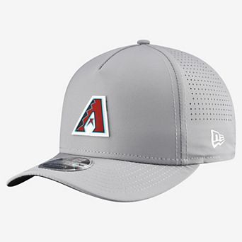 Men's New Era Gray Arizona Diamondbacks Micro Logo 9FORTY M-Crown A-Frame Adjustable Hat