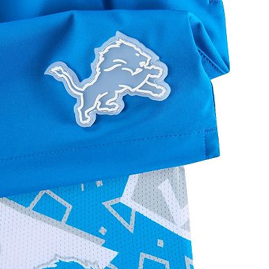 Men's Chubbies Blue Detroit Lions The Secret Lined Swim Trunks