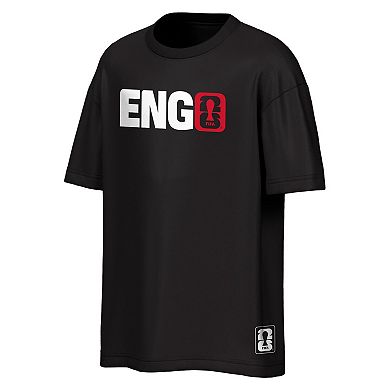 Men's Outerstuff Black England National Team FIFA World Cup 2026 Livery Oversized 2-Hit T-Shirt
