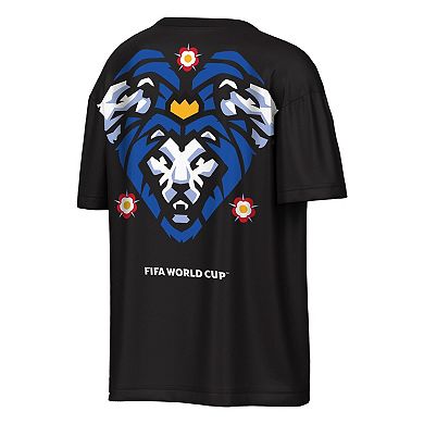 Men's Outerstuff Black England National Team FIFA World Cup 2026 Livery Oversized 2-Hit T-Shirt