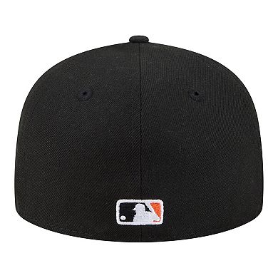 Men's New Era Black Baltimore Orioles Hidden Hit 59FIFTY Fitted Hat