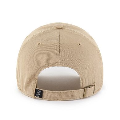 Men's '47 Khaki San Antonio Spurs Logo Clean Up Adjustable Hat