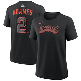 Women's Nike Willy Adames Black San Francisco Giants Alternate Name & Number T-Shirt