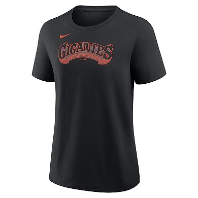 Women's Nike Willy Adames Black San Francisco Giants Name & Number T-Shirt