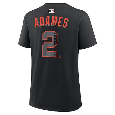 Women's Nike Willy Adames Black San Francisco Giants Name & Number T-Shirt